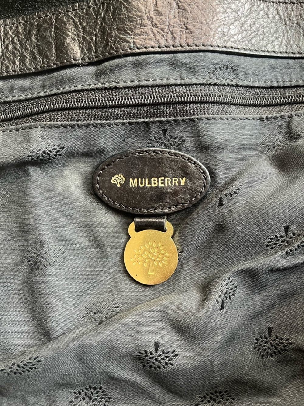 MULBERRY BLACK LEATHER ALEXA - Picture 8 of 12
